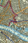 Bishopsgate Street, Houndsditch, Cornhill, White Chapel, East Smithfield, The Tower, St. Catharine's Dock, London Dock, Bermondsey, & Rotherhithe